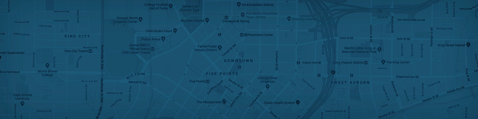 Downtown Atlanta Map