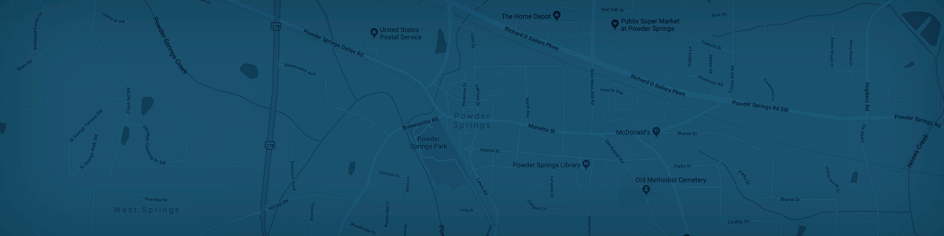 Powder Springs Map